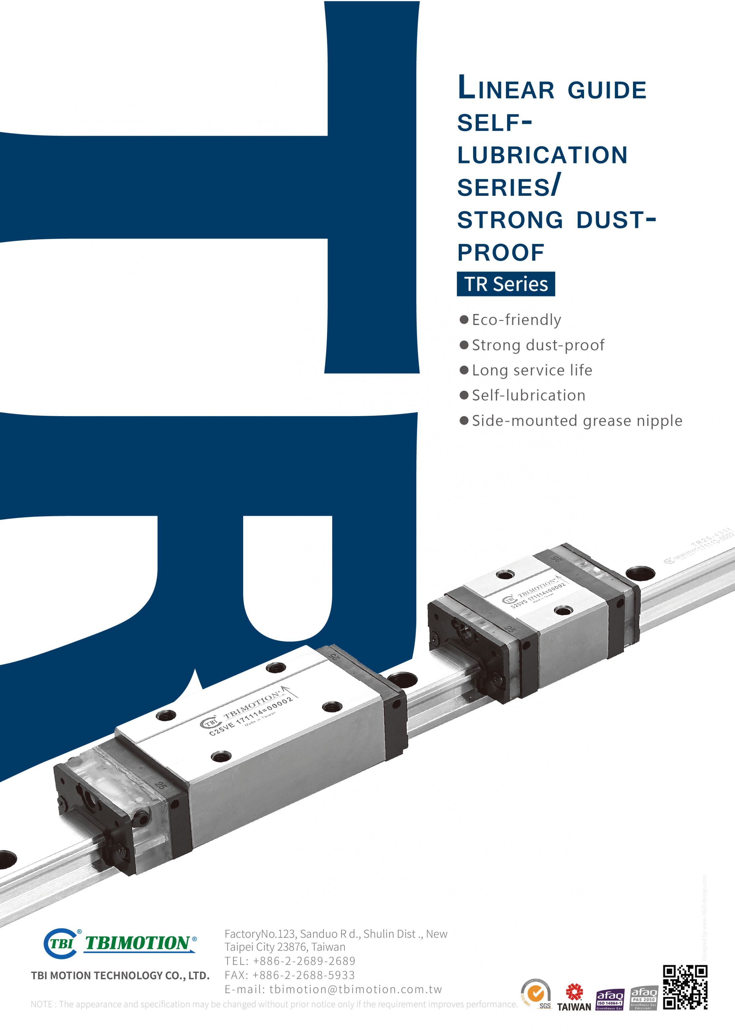 Linear Guide Self-lubrication Series Strong Dust-Proof